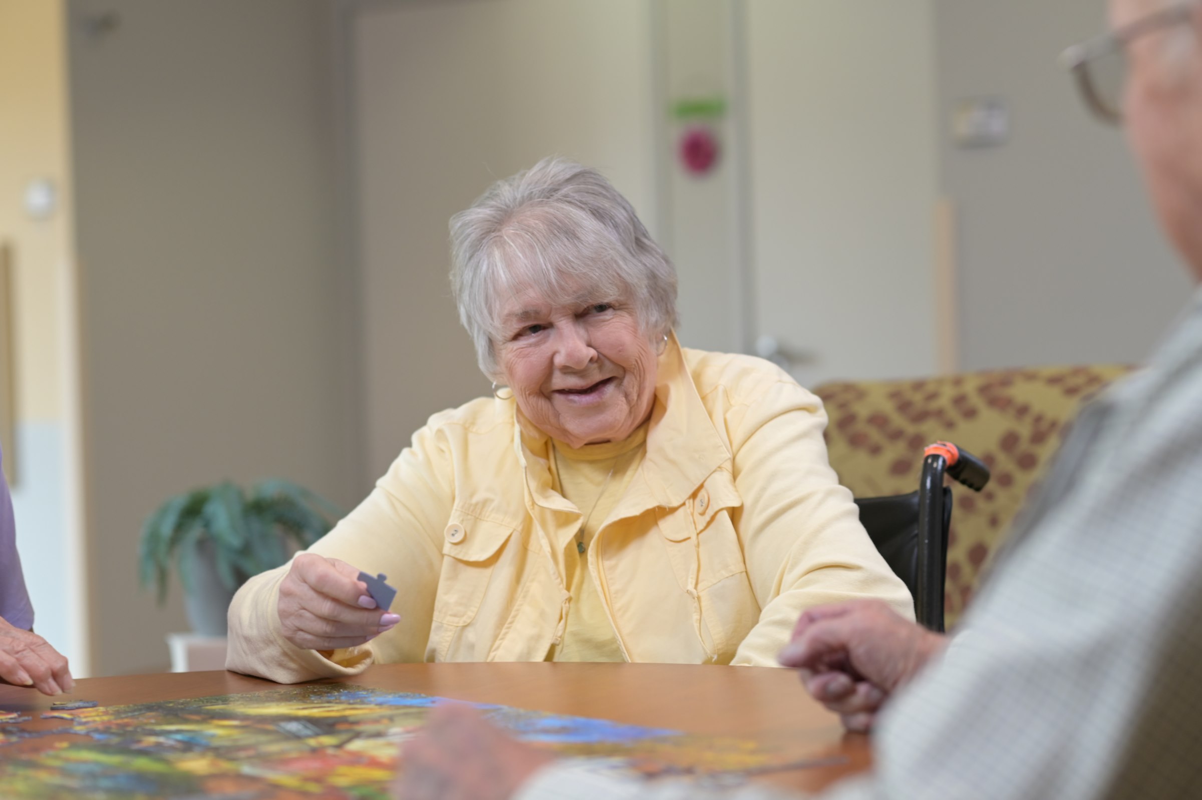 female senior socializing